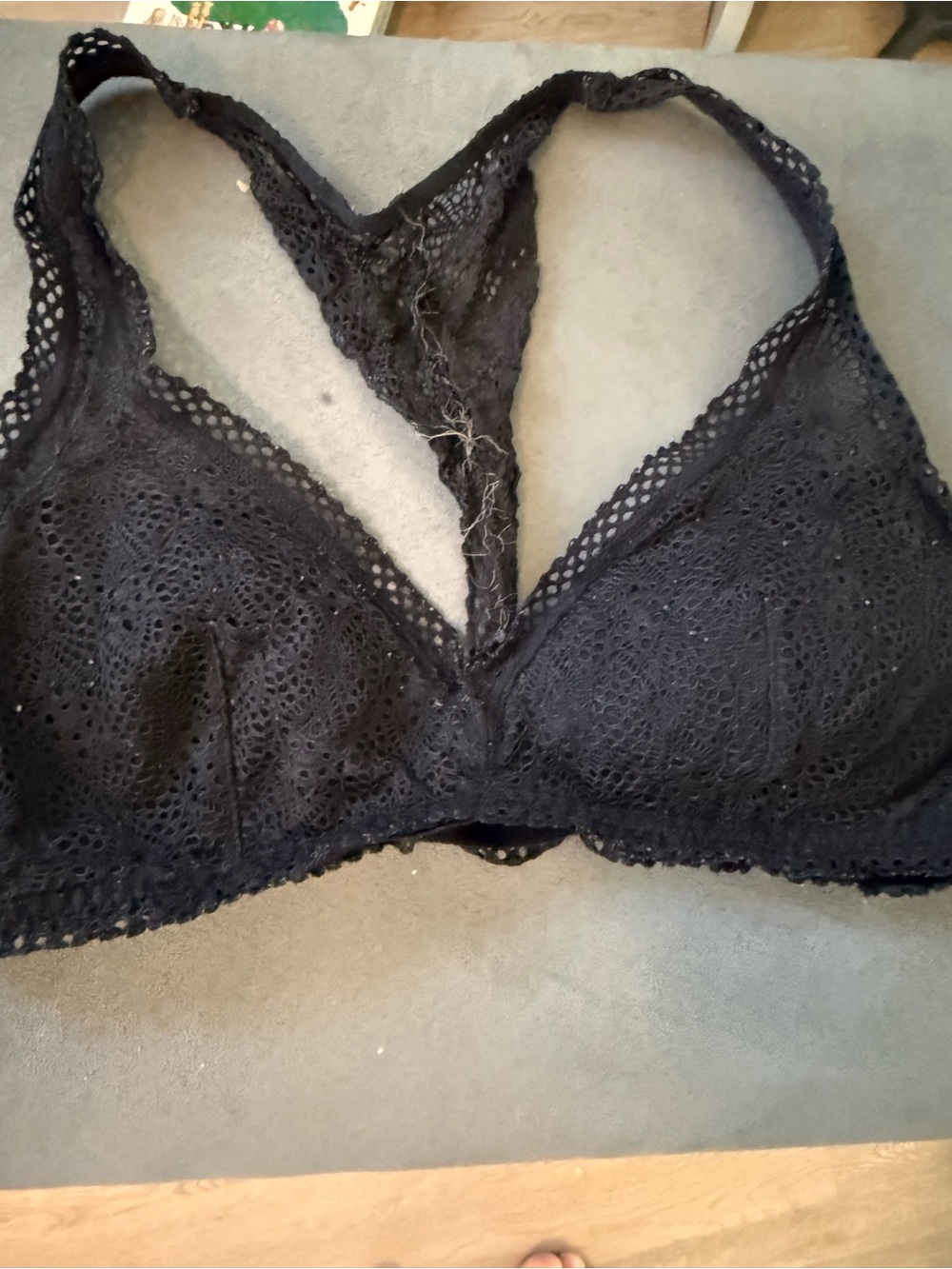 Victoria's Secret Black Lace Triangle Bralette